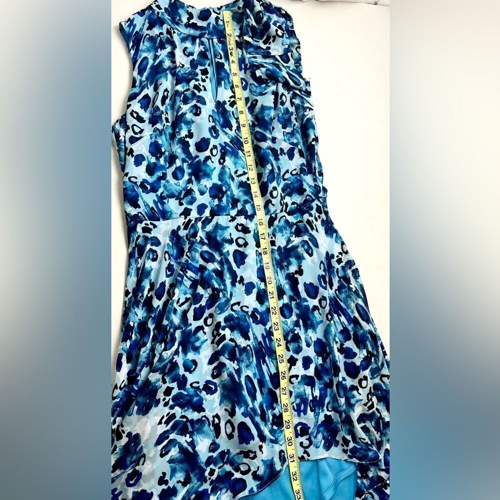 Joseph Ribkoff Water Color Asymmetrical Dress - Picture 13 of 14